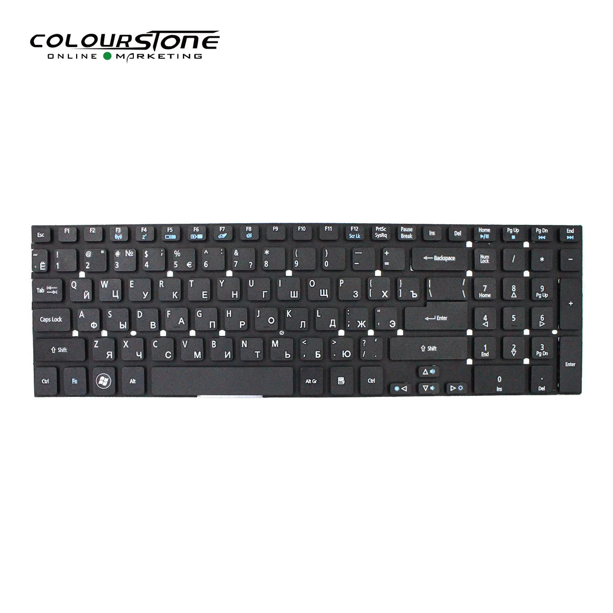 5830 5755 Russian Laptop Keyboard Without Frame — Russian key layout