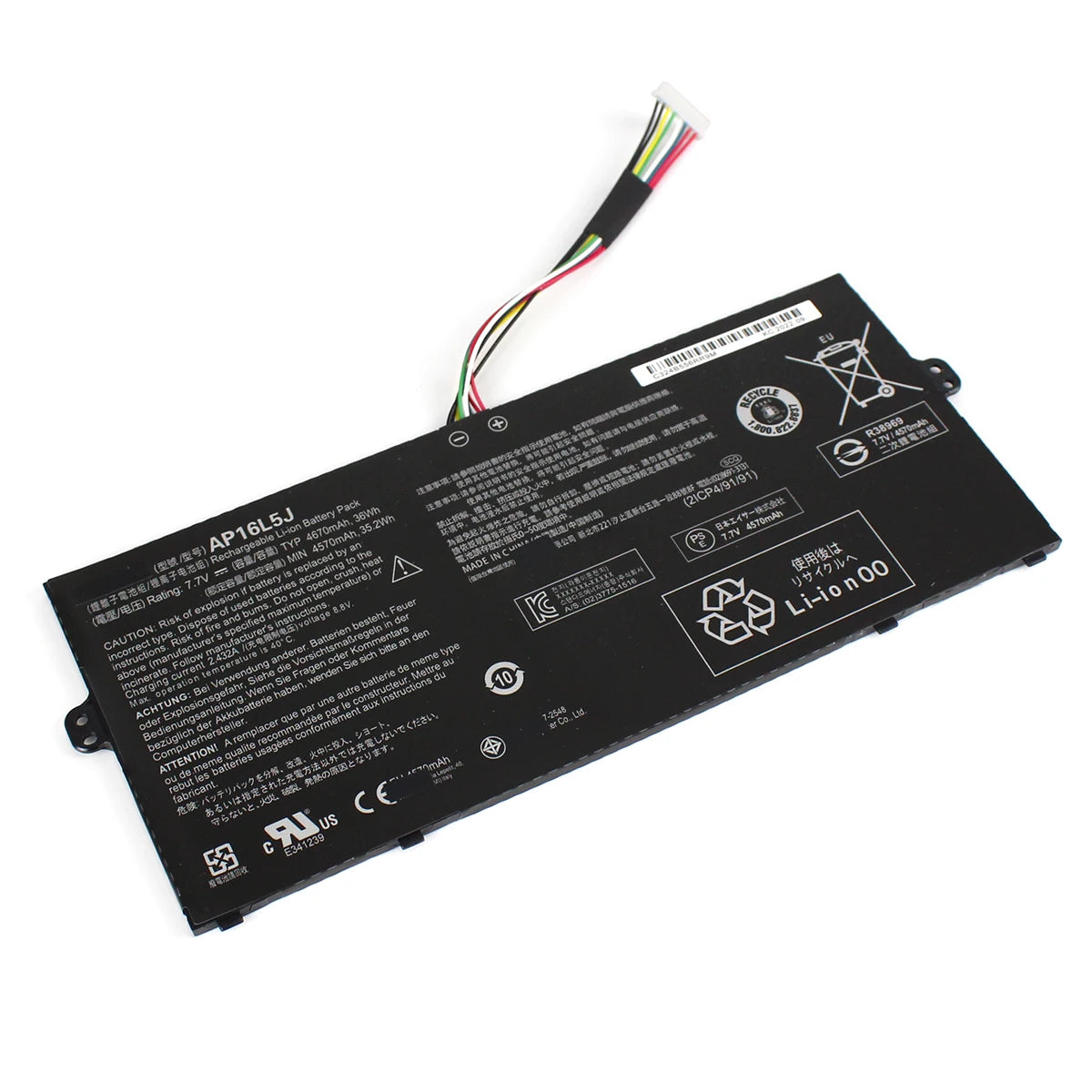 AP16M5J Laptop Battery 7.7V 37Wh 4810mAh — product view 2