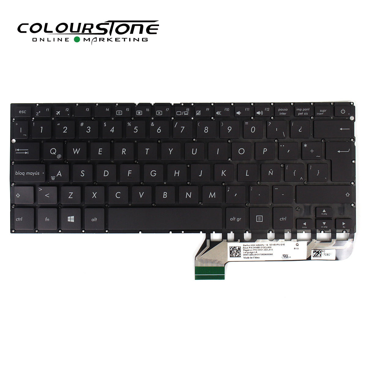 UX430U/UX430/UX430UA/UX430UQ Laptop Keypads Spanish Notebook Replacement SP Layout Computer Parts Black — image 2