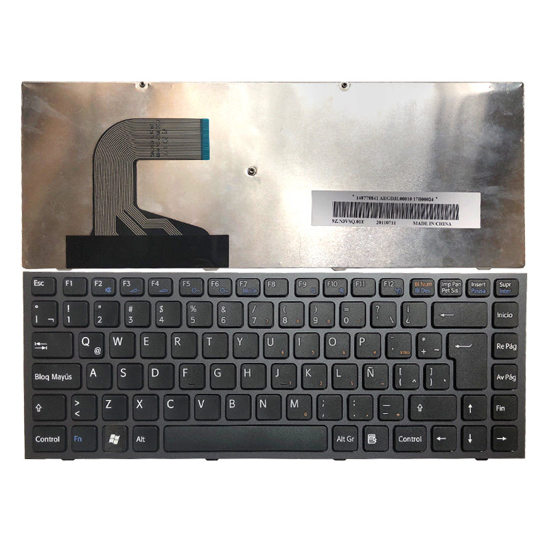VPC-S LA Laptop Keyboard Replacement for VPC-S VPCS VPC-S11 VPC-S12 VPC-S13 Laptops-Black Plastic — image 1
