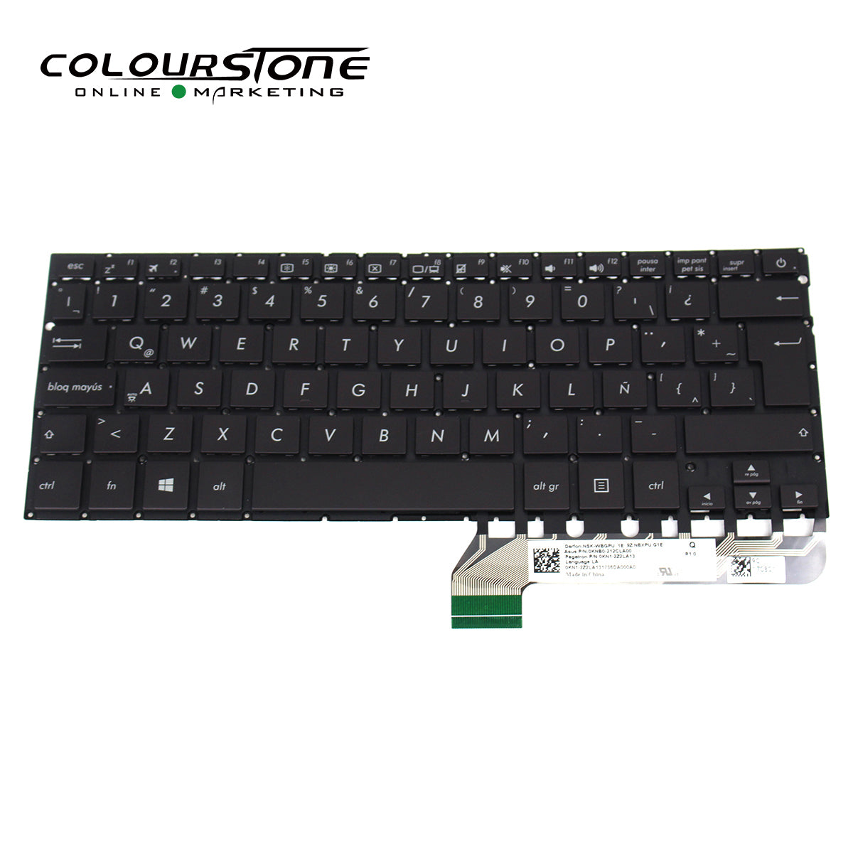 UX430U/UX430/UX430UA/UX430UQ Laptop Keypads Spanish Notebook Replacement SP Layout Computer Parts Black — image 1