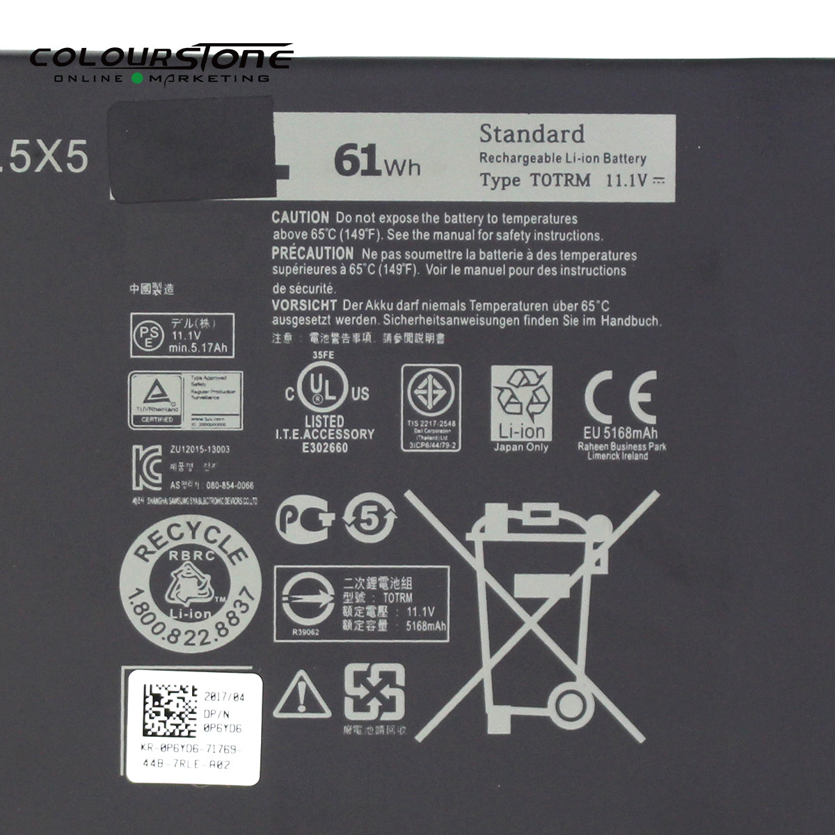 TOTRM Laptop Battery 11.1V 61Wh — image 3