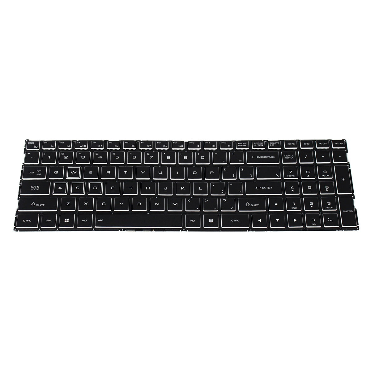 TR 911 English Backlit Laptop Keyboard Replacement Compatible with TR 911 AIR Dino-X7A X6 X5 G8000N G8000M US Notebook — image 1