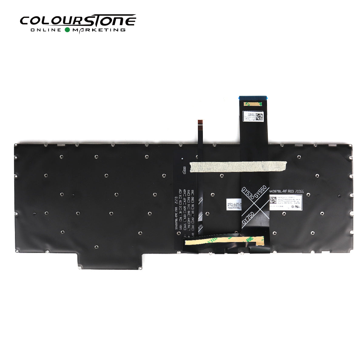 2020 for R7000 Black Plastic ABS Keyboard Electronics Repair Part Model RU Ver — image 3