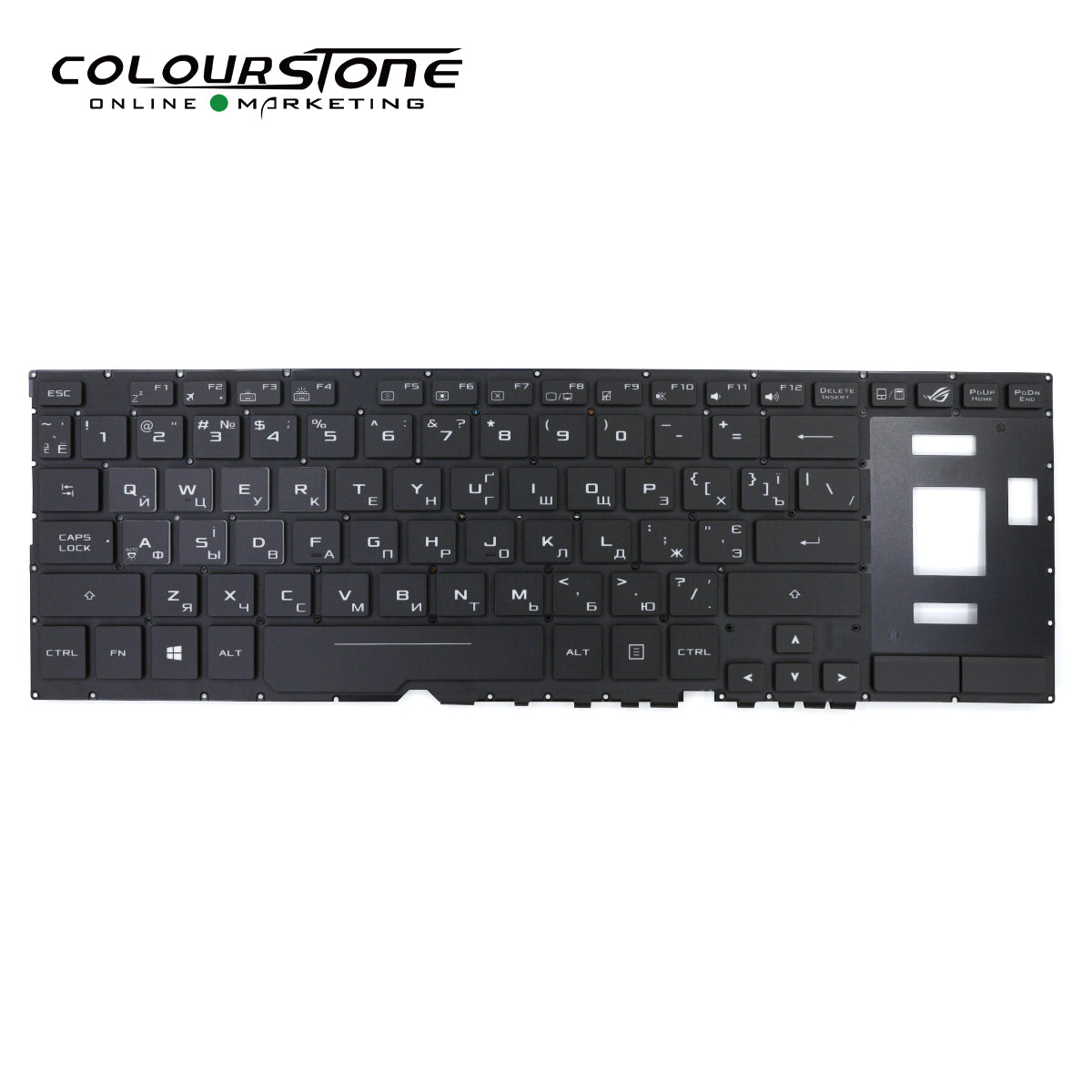 GX501 Laptop Keyboard Replacement for GX501 UA Layout Backlit Black Plastic — image 1