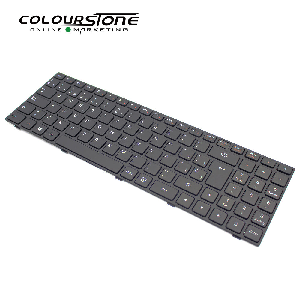 100-15IBY SP Layout Black Plastic Laptop Keyboard Replacement Spanish Notebook Parts Model PK131ER1A05 9Z.NCLSN.00R — image 3