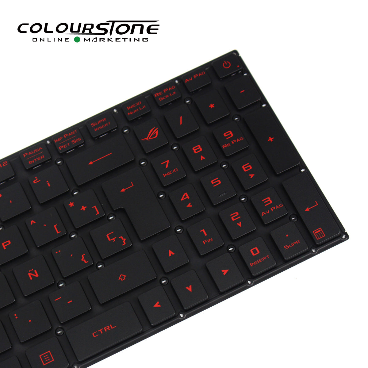 GL502 Spanish Laptop Keyboard Replacement for GL502V GL502VM GL502VS GL502VT GL502VY SP Layout Backlit Black Plastic — image 3