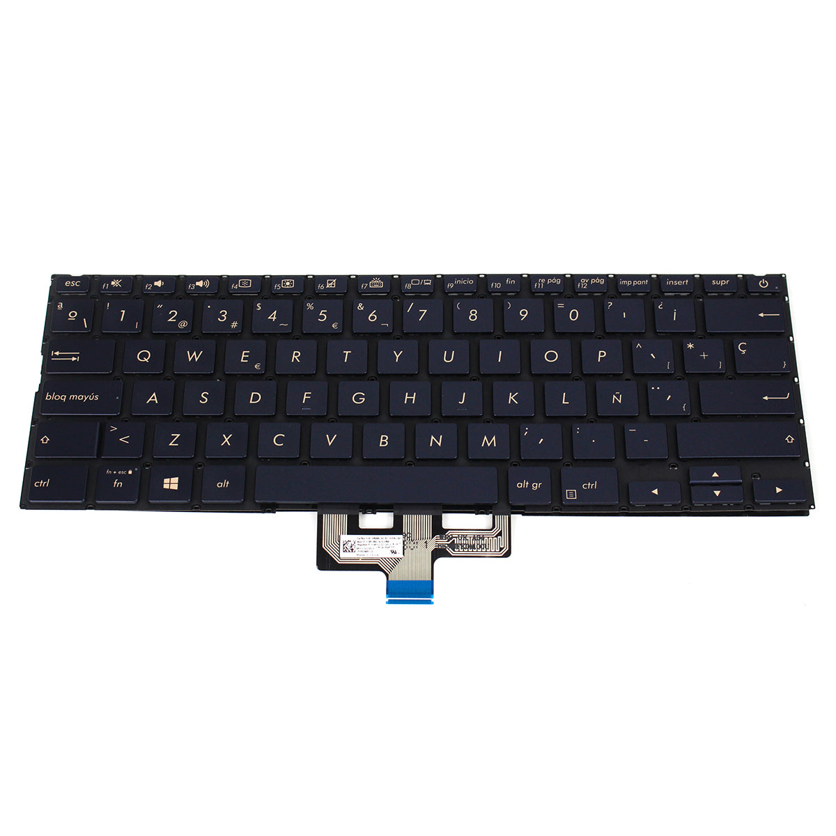 Replacement Laptop Keyboard for 14 UX433 UX433FA UX433FN Deluxe14 Black Spanish Notebook Keyboard with Backlight — image 1