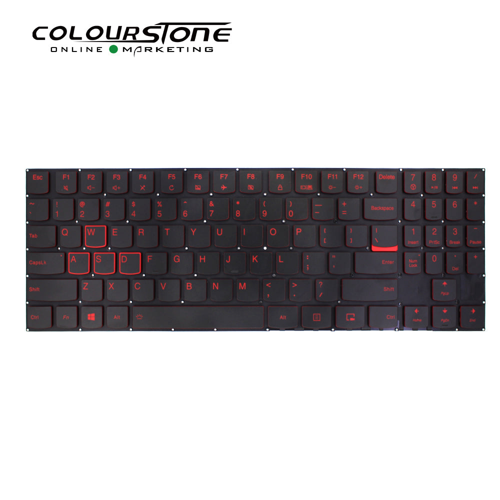 Y520 Y520-15IKB Y720 Y720-15IKB Laptop Keyboard Replacement for US Layout Backlit English Black Plastic — image 2