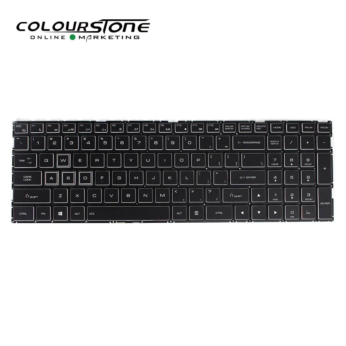 TR 911 English Backlit Laptop Keyboard Replacement Compatible with TR 911 AIR Dino-X7A X6 X5 G8000N G8000M US Notebook — image 2