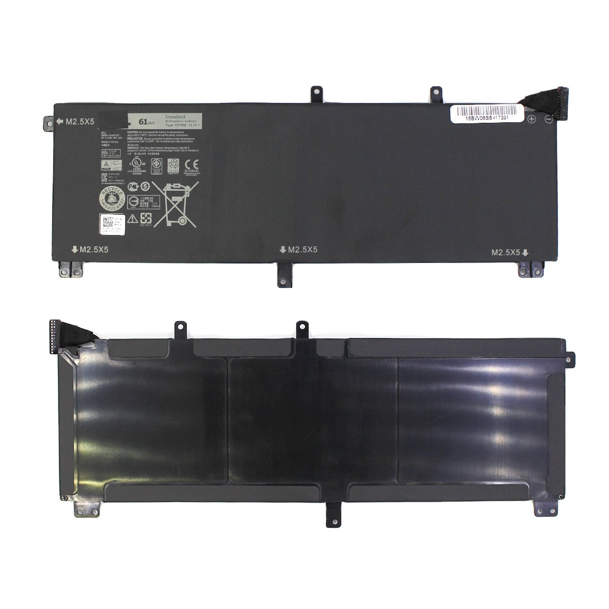 TOTRM Laptop Battery 11.1V 61Wh — image 1