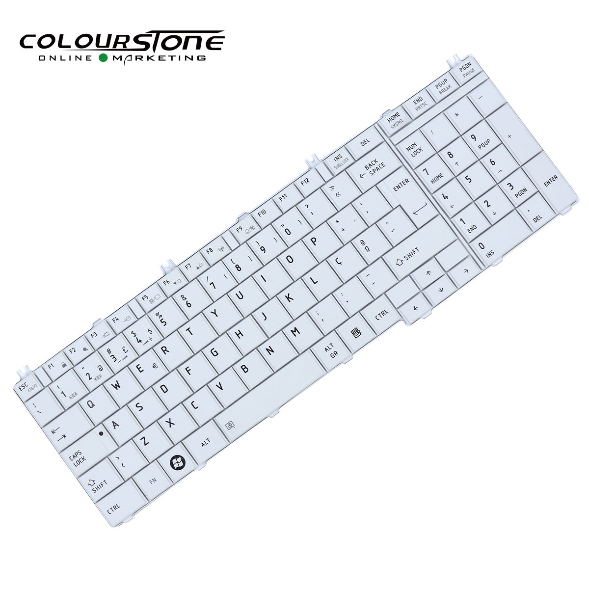 C650 PT Layout Plastic Laptop Keyboard Replacement for C650 C650D C655 C655D C660 C665 L650 White — image 4