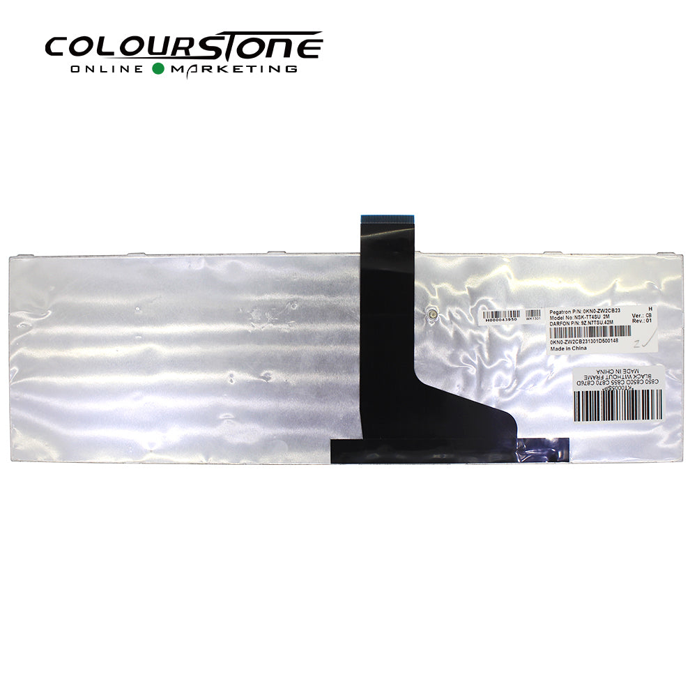 C850 Laptop Spanish Keyboard Replacement for C850 C855D C850D C855 C870 C870D C875 C875D Notebook SP Layout Black Plastic — image 2