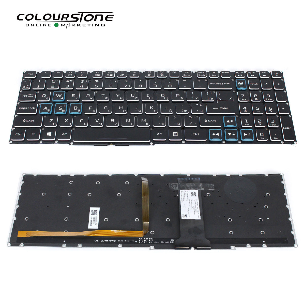 Keyboard For 5 AN515-54 N18C3 AN515-54-51M5 Laptop RU Keyboard with Backlight — image 1