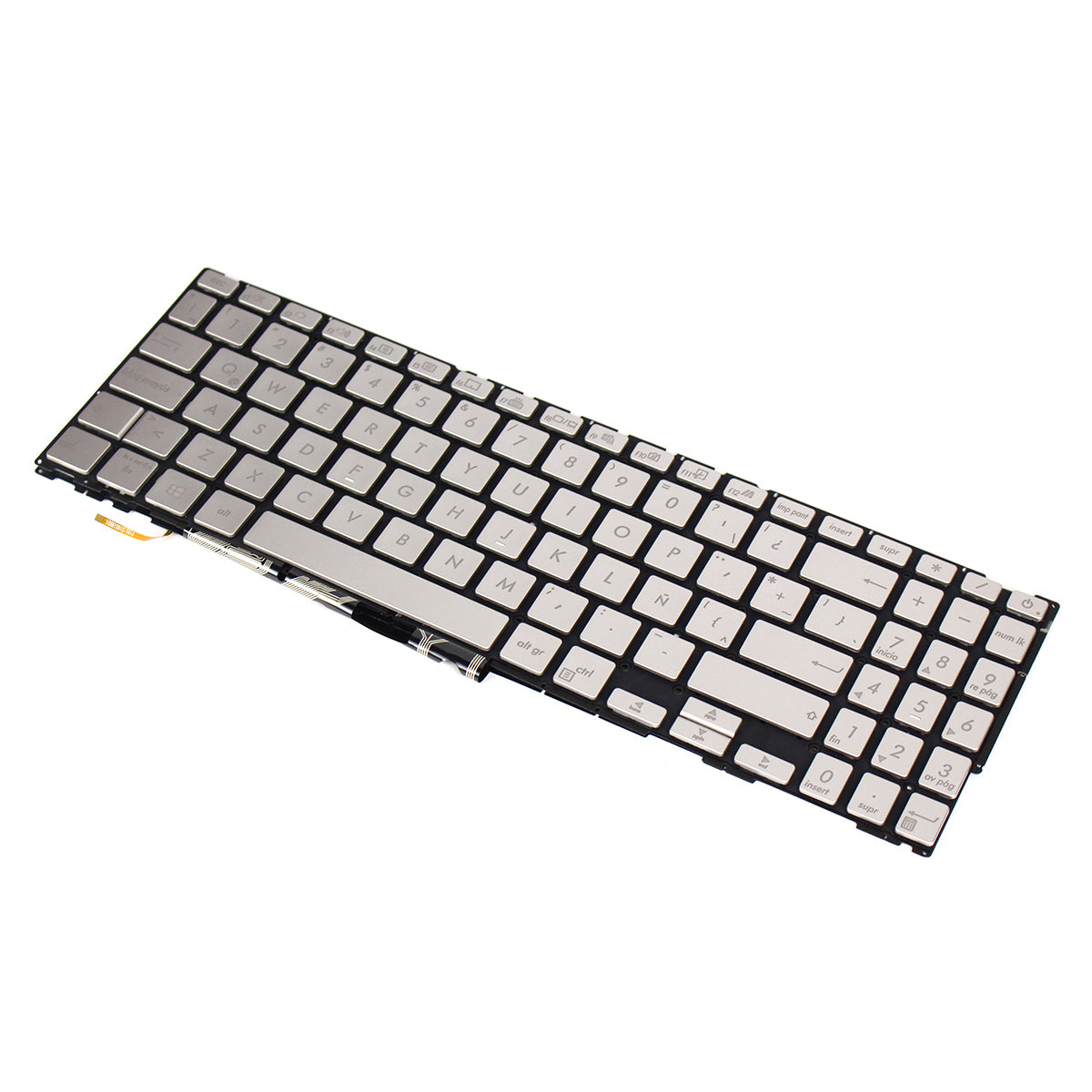 Replacement UX533 SP Layout Laptop Keyboard for 15 UX533 UX533F UX533FD Sliver Spanish Notebook Keyboard with Backlight — image 4