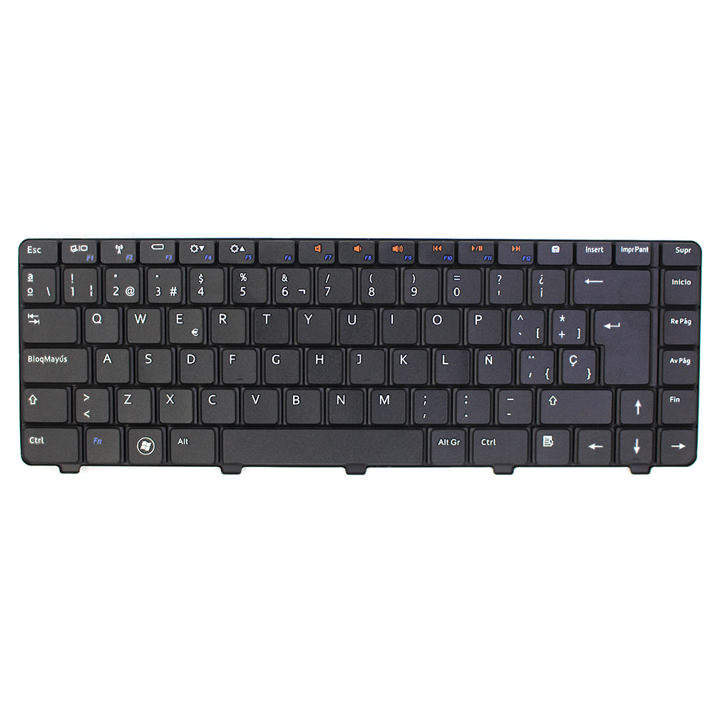 N4010 Spanish Laptop Keyboard for 14R N4010 M4010 N4020 N4030 N5030 M5030 SP Layout Black Plastic — image 1