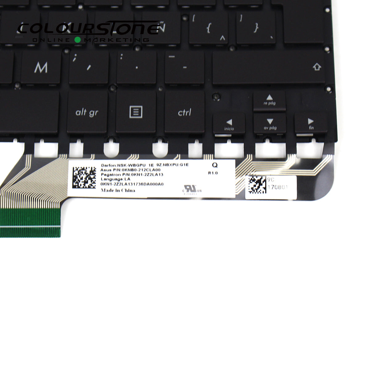 UX430U/UX430/UX430UA/UX430UQ Laptop Keypads Spanish Notebook Replacement SP Layout Computer Parts Black — image 4