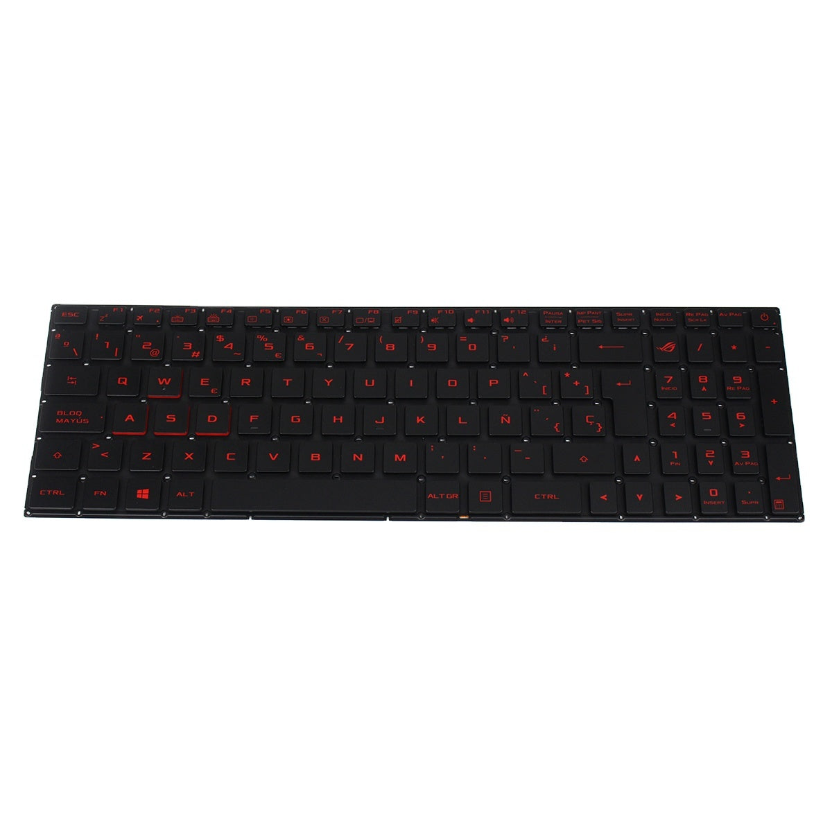 GL502 Spanish Laptop Keyboard Replacement for GL502V GL502VM GL502VS GL502VT GL502VY SP Layout Backlit Black Plastic — image 1