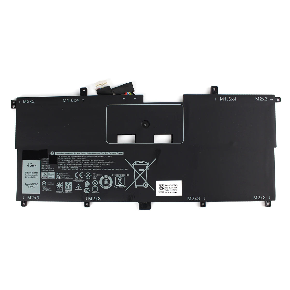 NNF1C Laptop Battery 7.6V 46Wh 5940mAh — product view 4