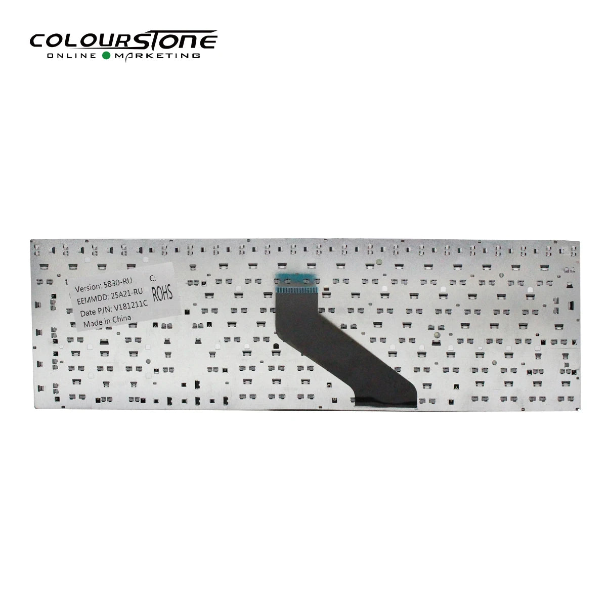 5830 5755 Russian Laptop Keyboard Without Frame — Keyboard underside and ribbon