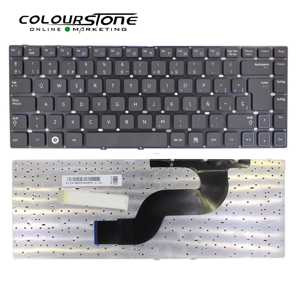 RV411 SP Layout Plastic Laptop Keyboard Replacement for RC410 RV410 RV411 RV415 RV420 Spanish V122960BK — image 3