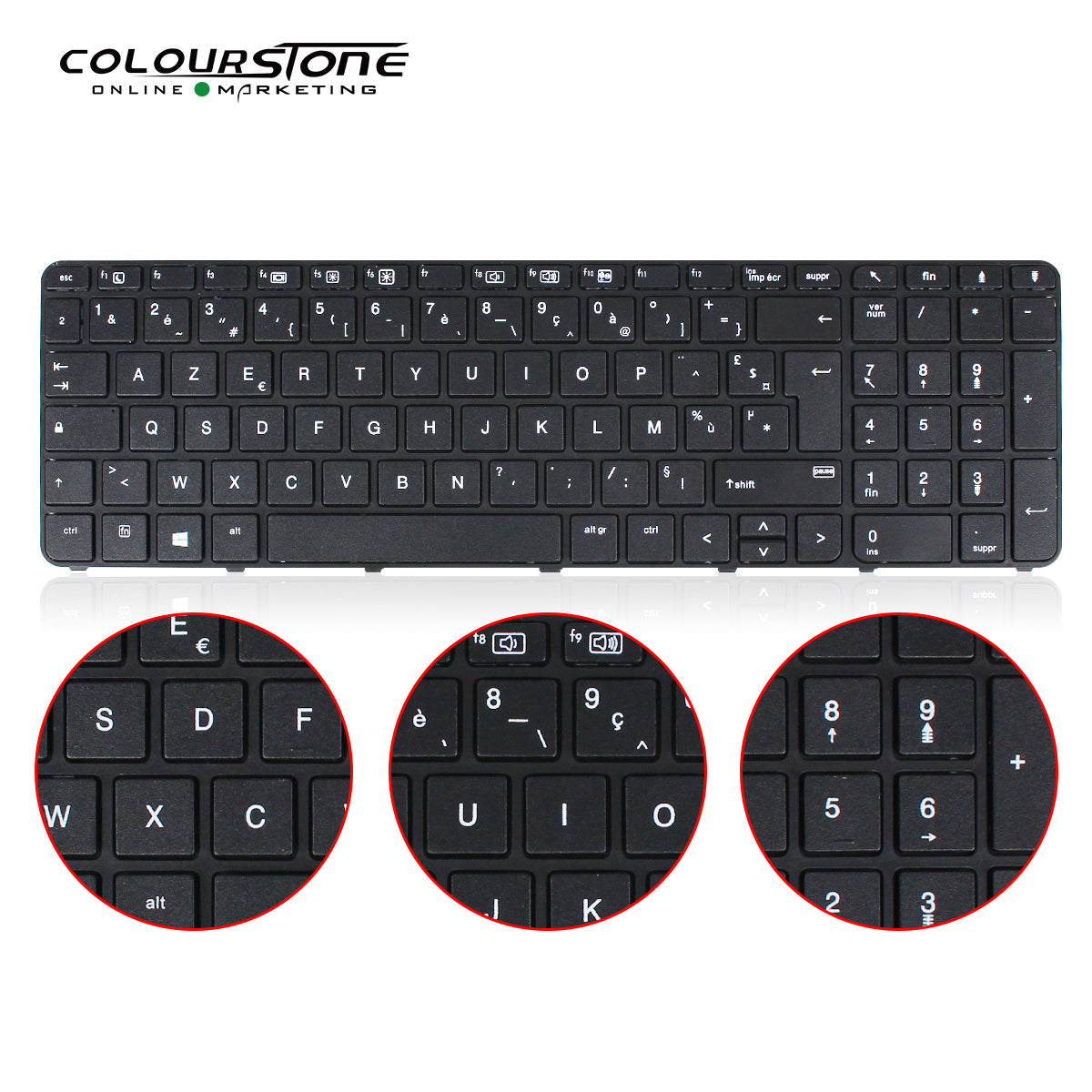 450 G3 Laptop Spanish Layout Black Plastic Keyboard Replacement 450/455 G3/G4/470 — image 2