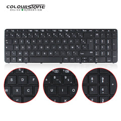 450 G3 Laptop Spanish Layout Black Plastic Keyboard Replacement 450/455 G3/G4/470 — image 2