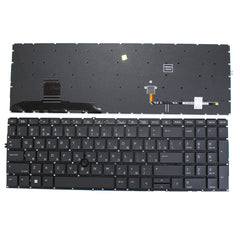 Backlit Waterproof US Layout Black Full Keyboard for 850 G7 with Pointer Replacement Laptop Plastic Keyboard — image 1