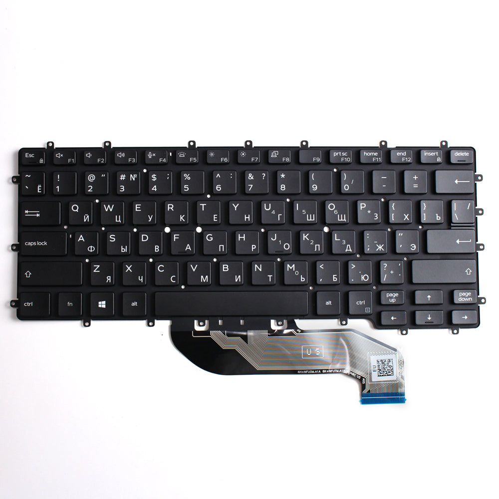 Russian Backlit Laptop Keyboard for 7400 2in1 9410 2-in-1 0F5JJ0 Compatible with Computer Keypads — image 1