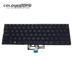 UX433 Spanish Laptop Keyboard SP Layout Plastic for 14 UX433/UX433F/UX433FA/UX433FN/UX433FL/UX434/U4300F Backlit Black — image 2