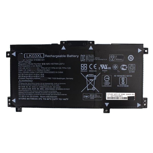 LK03XL 55.8Wh بطارية لابتوب