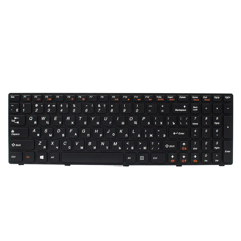 Replacement Backlit Laptop Keyboard Multimedia Keys RU Layout Black for G580 G580A G585 Z580 Z585 — image 1