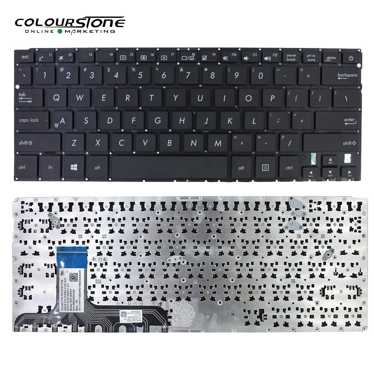 UX305C Laptop English Keyboard Replacement US Layout Black Plastic for UX305C/UX305L/UX305U/UX305FA — image 3