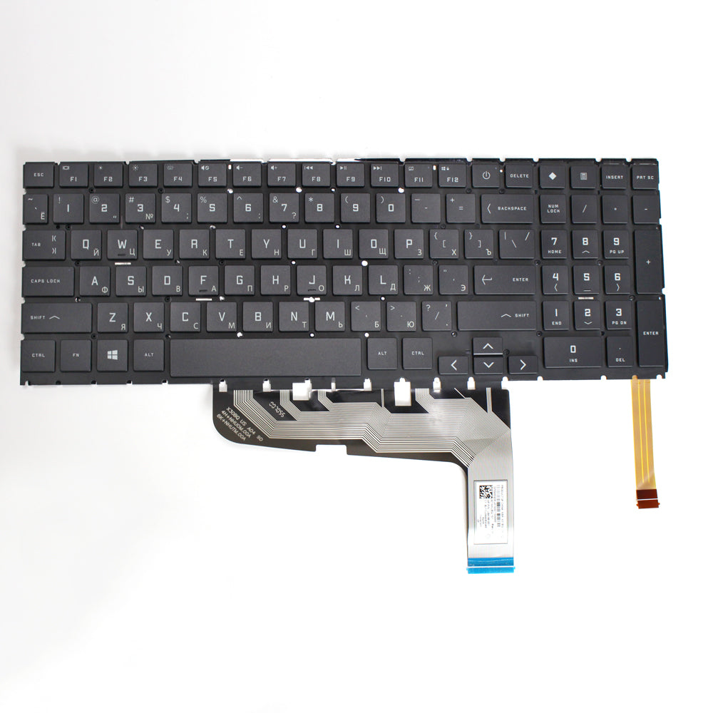 Laptop RU Keyboard Black Plastic for 15-EN 15-EK 15-EN0013DX TPN-Q236 Backlit — image 3