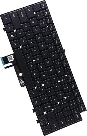 Wholesale Laptop Keyboard replacement for 7430 7440 7450 7540 7640 7650 7340 Hebrew Layout Black Keyboard with backlit — image 4