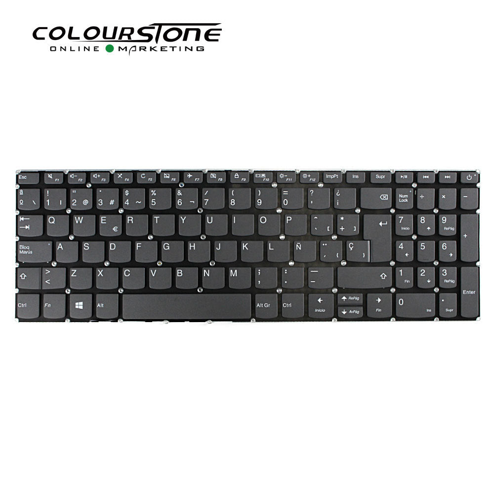 320-15 Replacement Spanish Laptop Keyboard Compatible 320-15 15.6" Internal Keyboard Black Plastic 180-Day — image 2