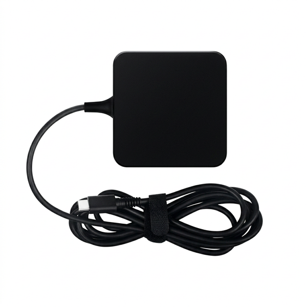 65W Laptop USB-C Adapter with Retractable Cable