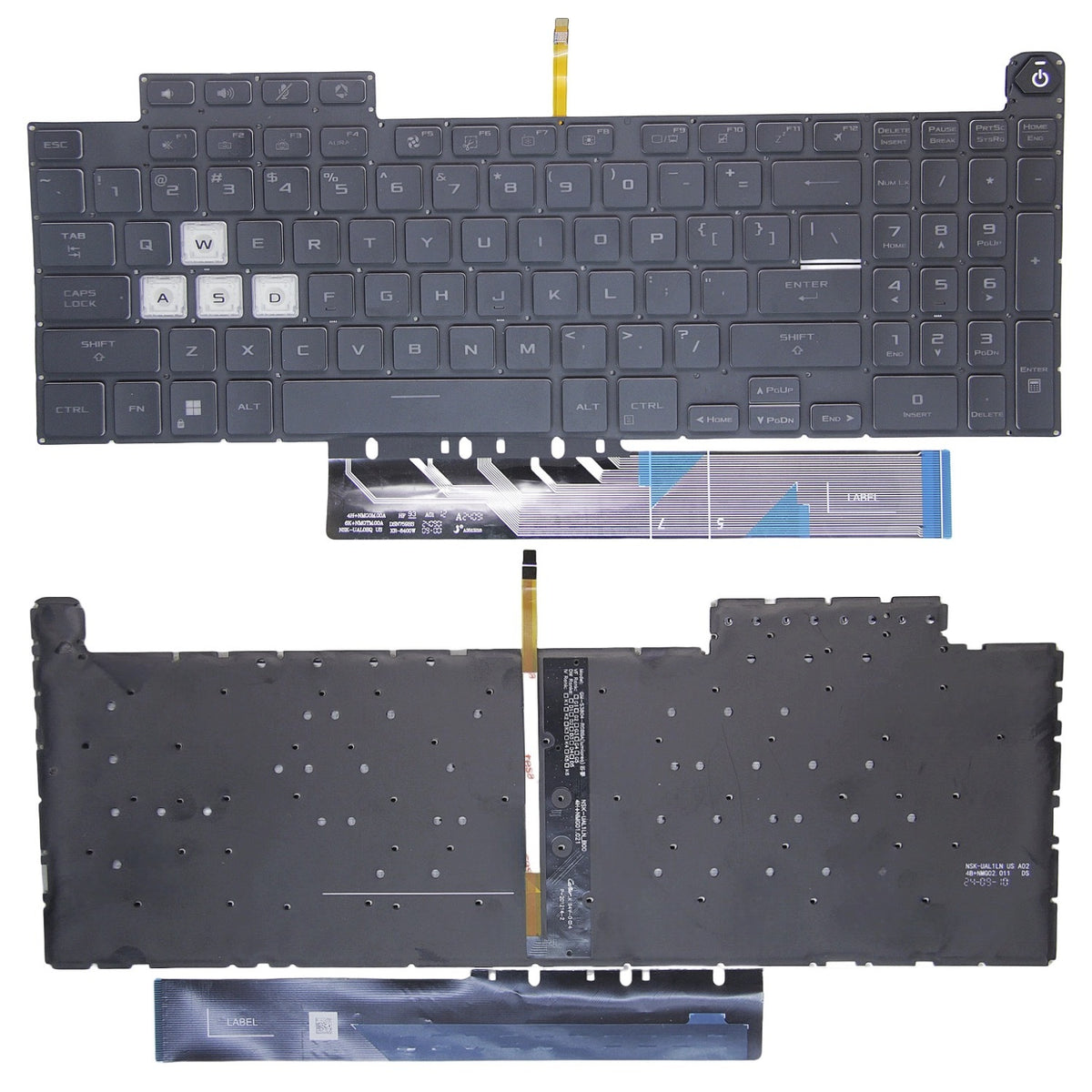 Compatible with Gaming 15 FA507/FX607/FX507/FX707/FX517 /TUF517Z Laptop Replacement US/BR/RU/FRlayout Keyboards — image 4