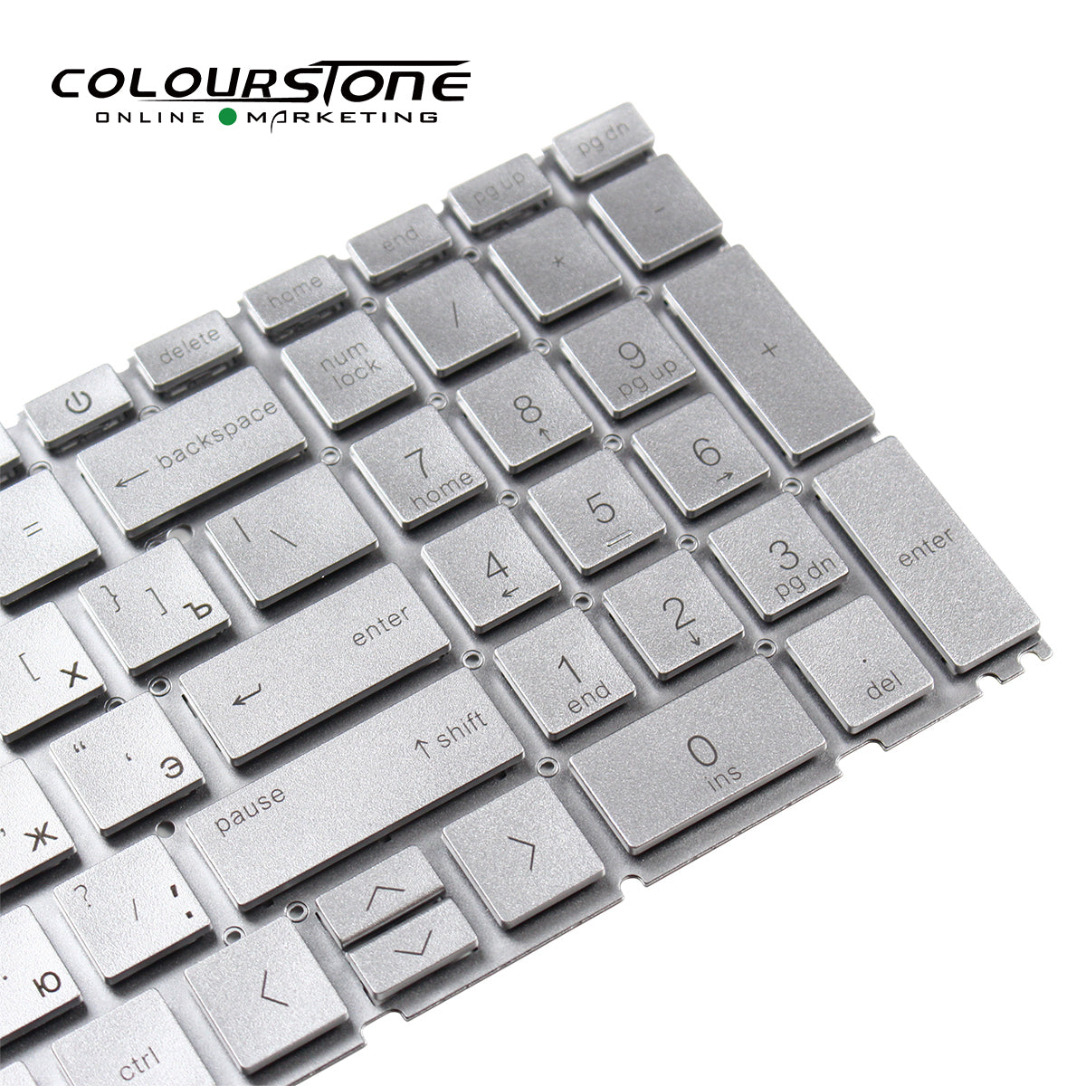 15-EG/15-EH RU Layout Laptop Keyboard Sliver Plastic Material — image 4