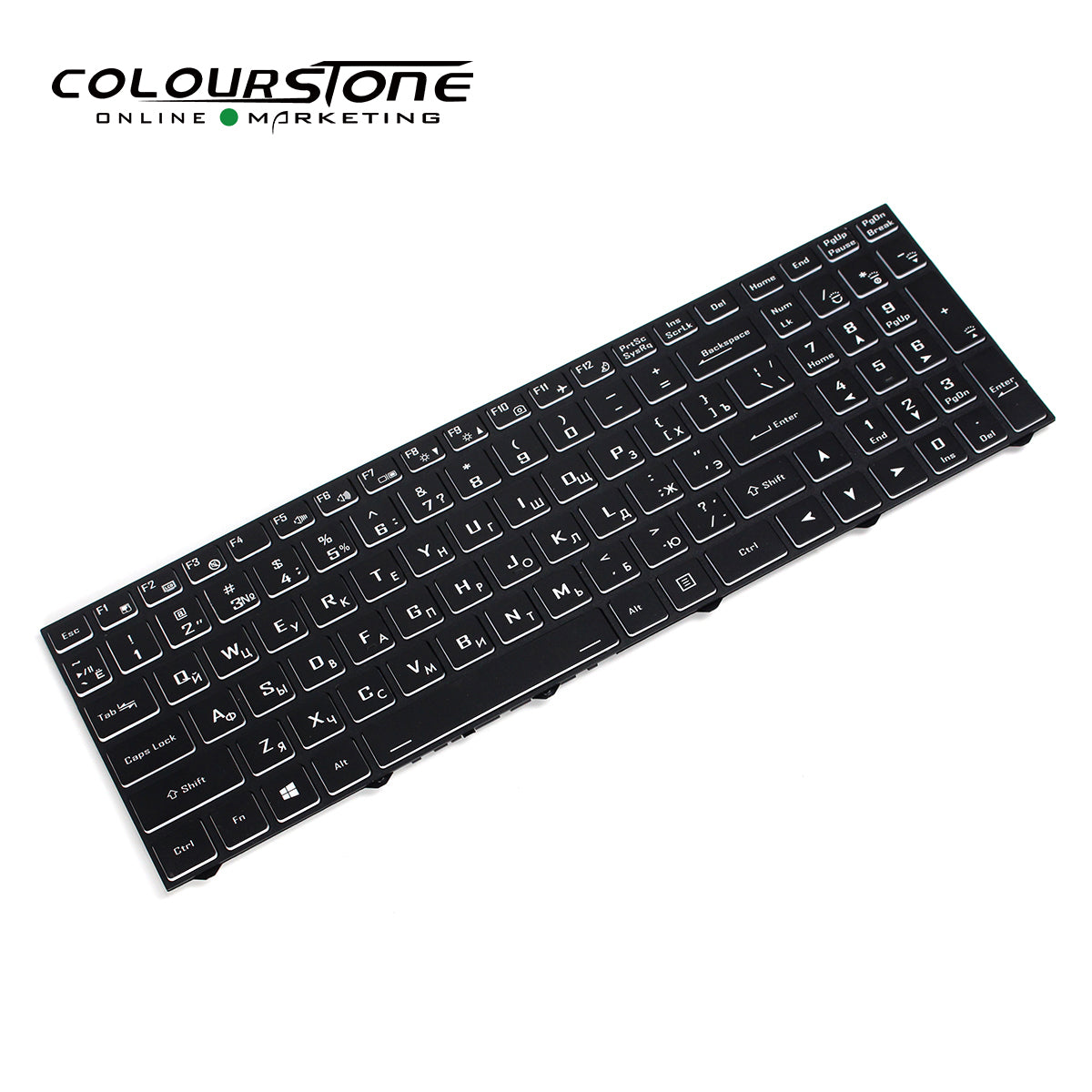 N960 Replacement Laptop Keyboard G10 GX9 GX8 TX9 TX8 Black Plastic Backlit Russian Layout — image 2