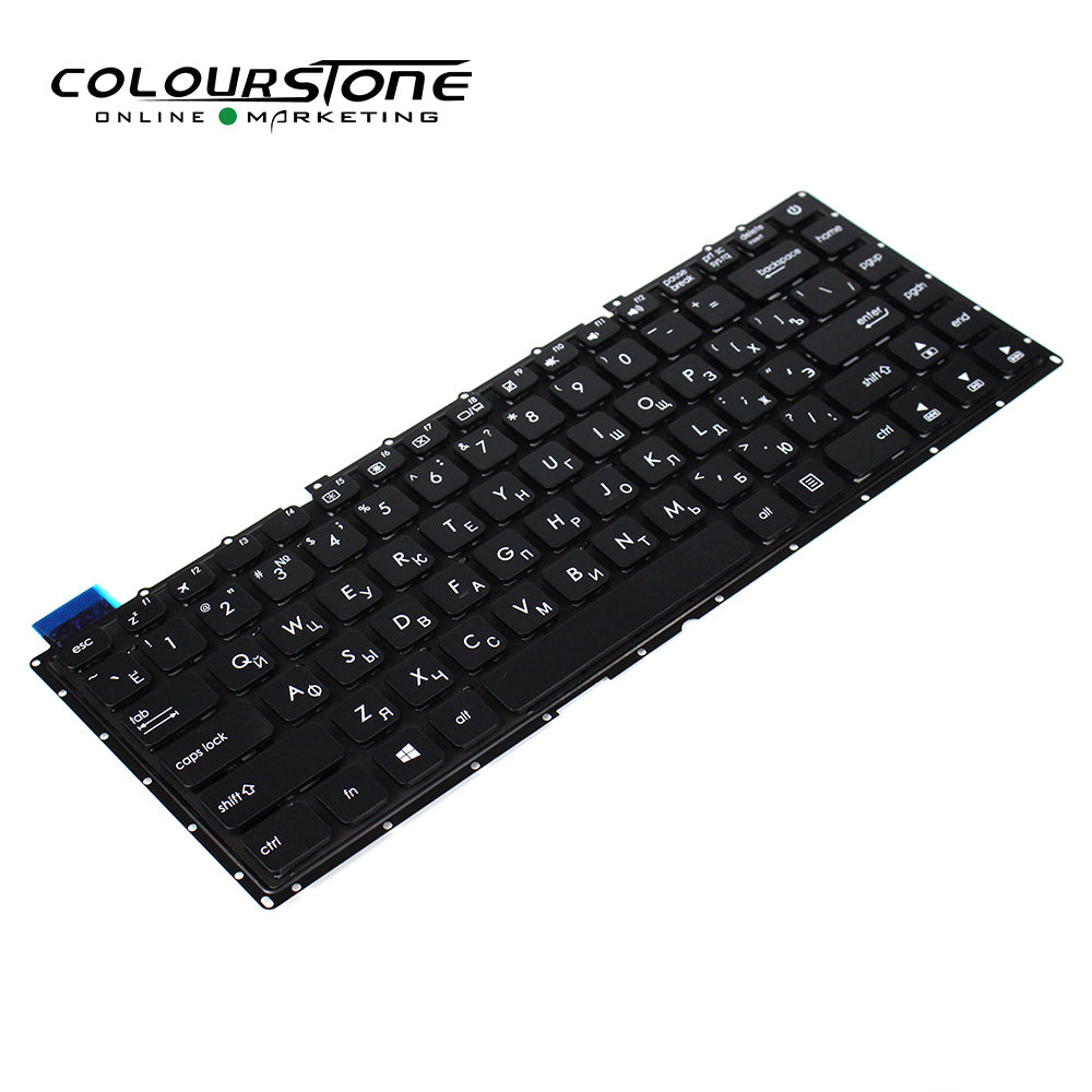 Replacement X441 X441S X441SA X441SC X441U X441UA Black Laptop Keyboard RU Version ABS Plastic QWERTY Layout — image 3