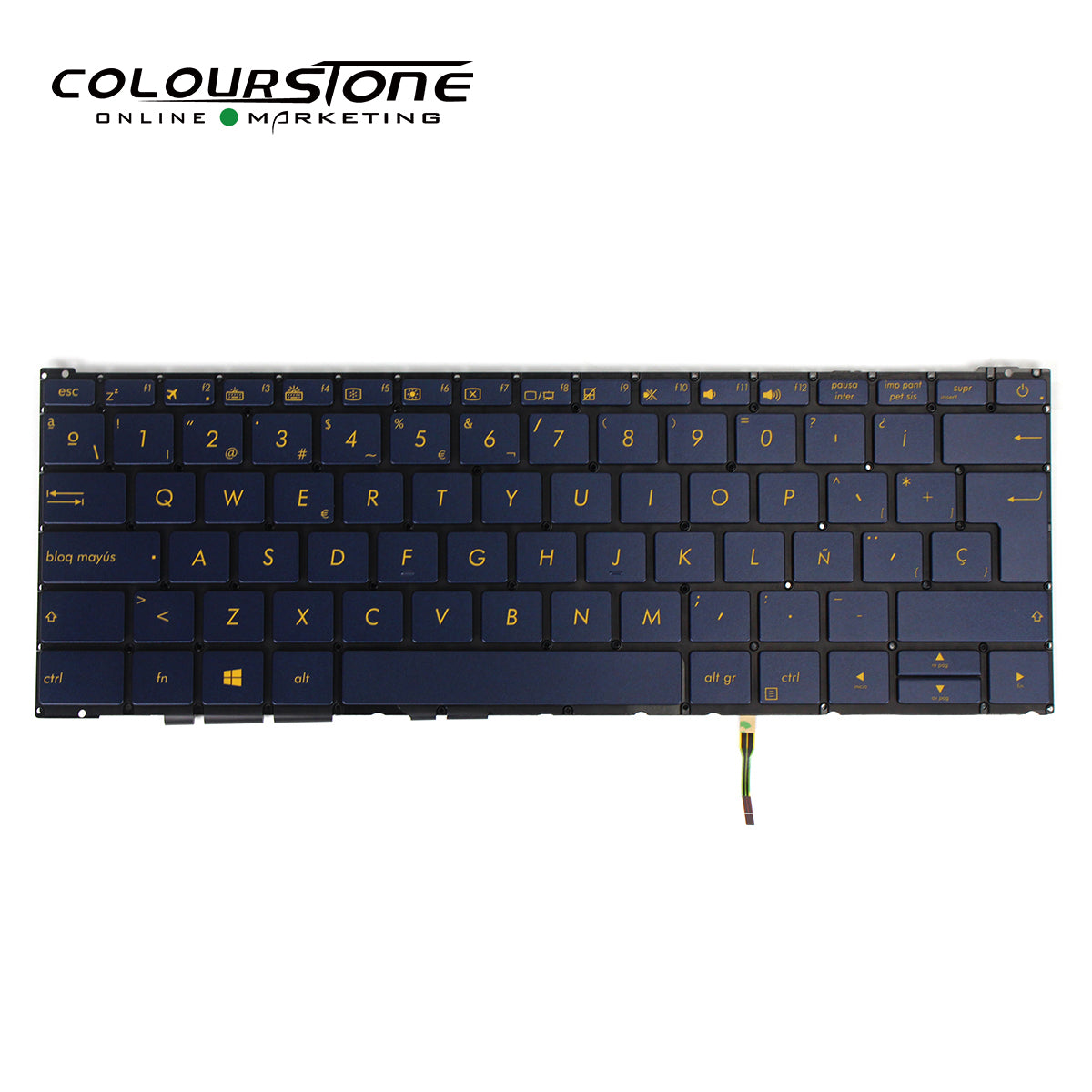 UX390 SP Layout Backlit Plastic Notebook Keyboard for 3 UX390U/UX390UA/UX390UAK Dark Blue — image 2