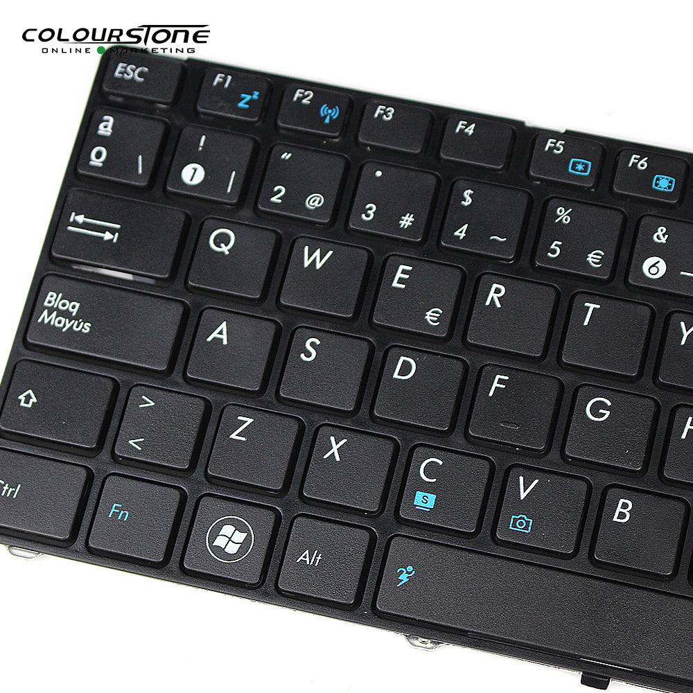 K52 Series Black Latin Spanish Keyboard with Black Frame Electronics Repair Part for K52JB K52Jc K52Je K52JK Models — image 3