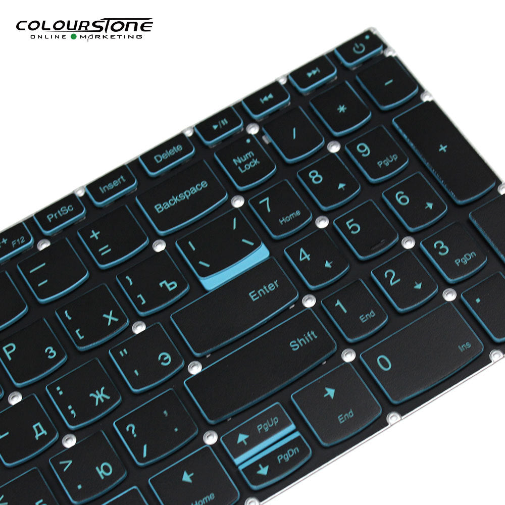 Blue Backlit US/RU Layout Keyboard for L340-15API/L340-15IWL/L340-15IRH Plastic ABS — image 3