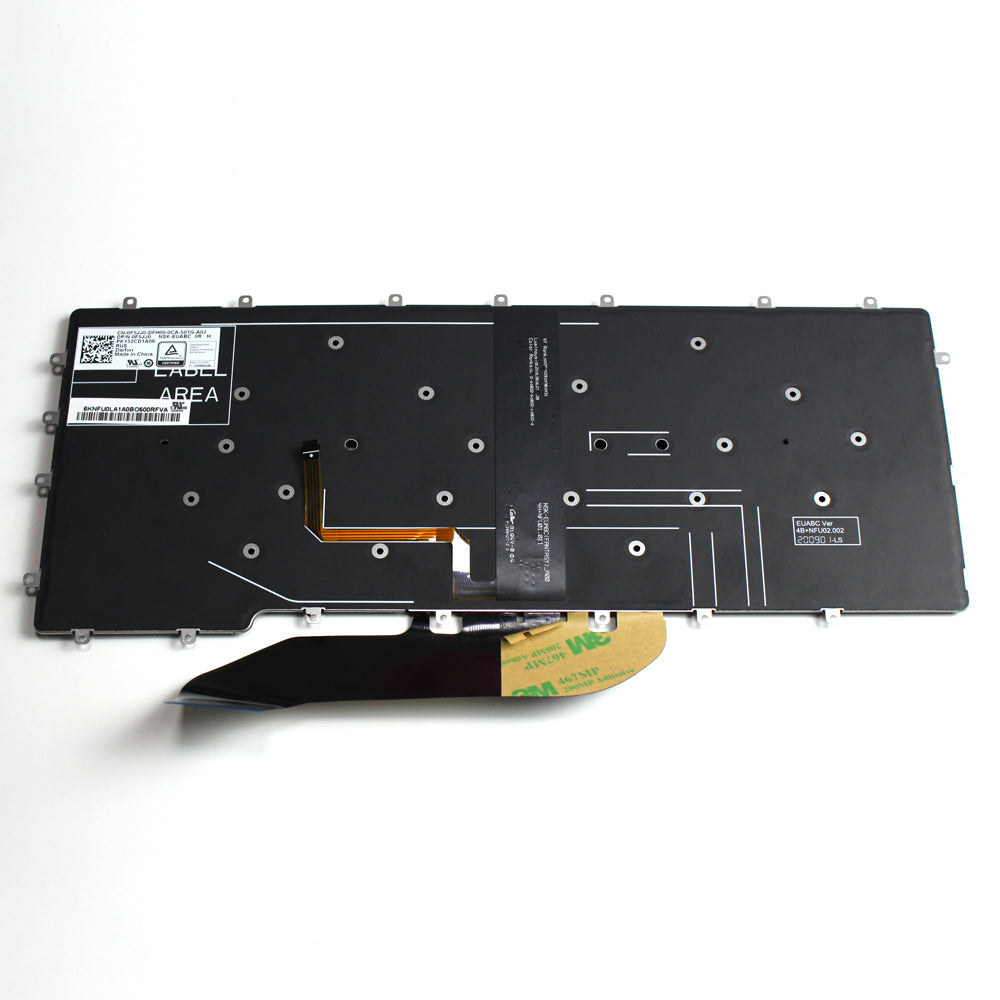 9410 Replacement Laptop Keyboard for 9410/7400 2-in-1 Notebook RU Layout Backlit Black Plastic Keyboard — image 4