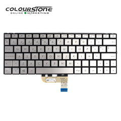 UX333 SP Layout Laptop Keyboard Replacement for UX333 UX333FA UX333FN Sliver Spanish Notebook Keyboard — image 3