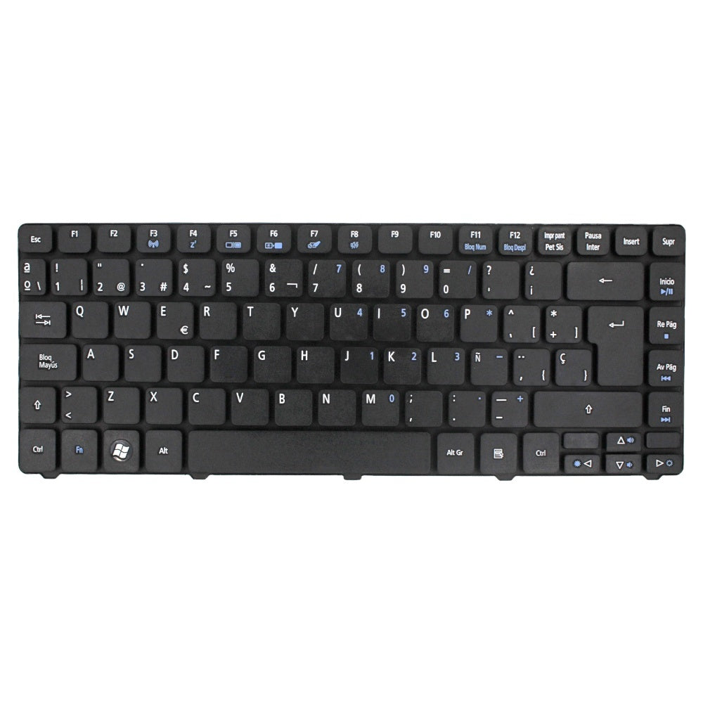 3810 Laptop Spanish Keyboard for 3810/3810T/4810T/4810/4741G/4736G/4750G Notebooks SP Layout Black Plastic — image 1