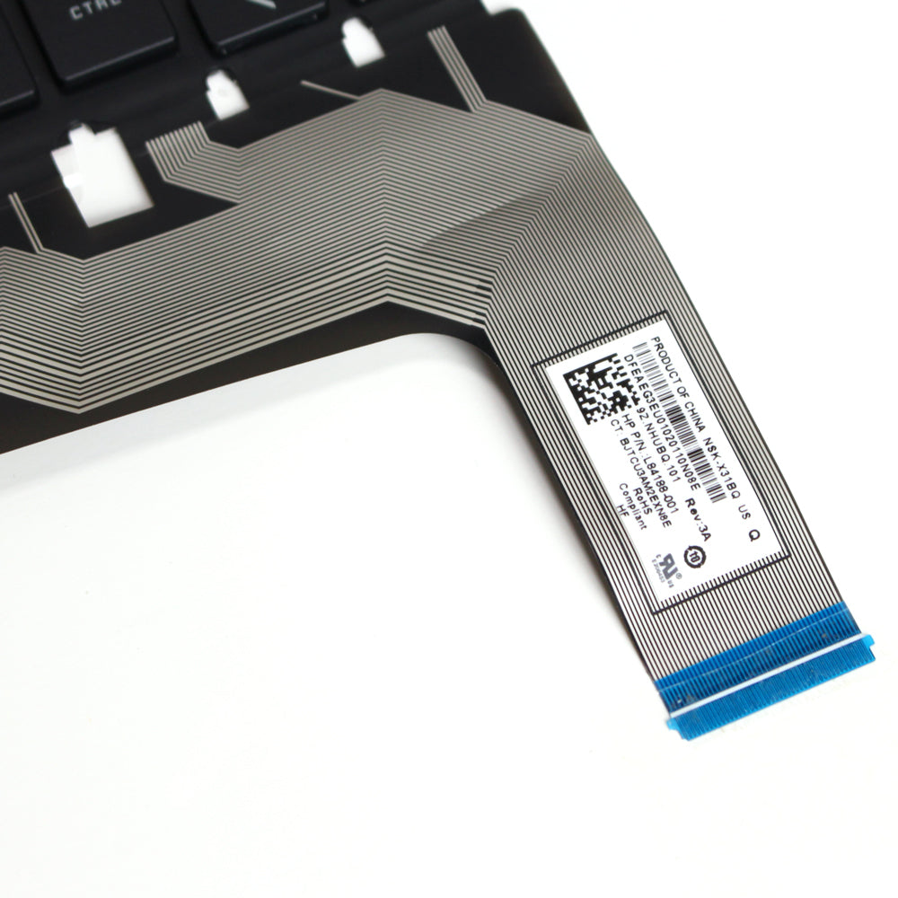 US Red/white/RGB Backlit Keyboard 15-EK 15-EN 16-B TPN-Q238 Q267 — image 3