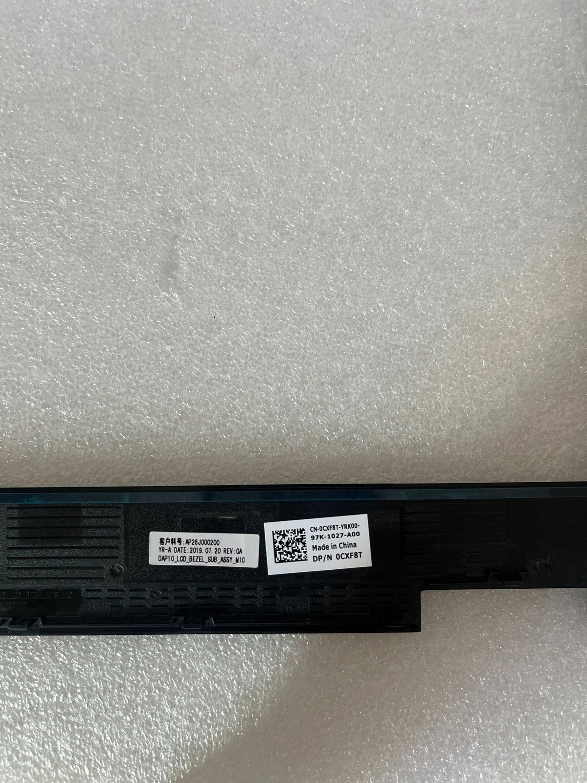 7530/7540 Laptop Screen Border Without Holes CXF8T ABS Material Black — image 3