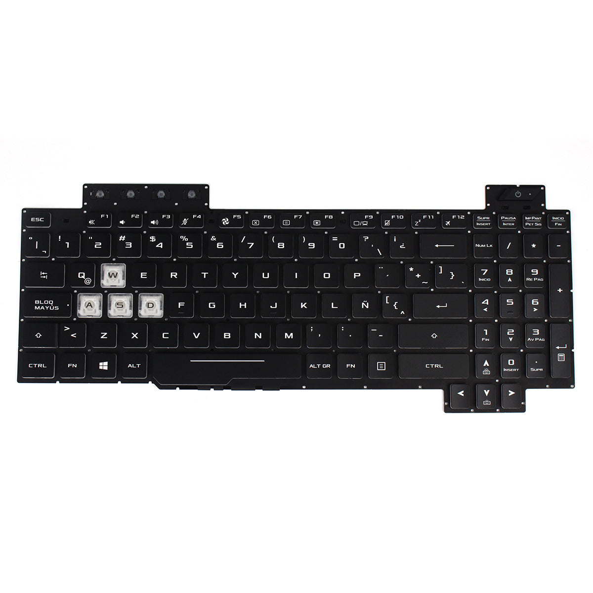 Replacement Laptop Keyboard for Gaming FX505D FX504GM FX705D FX80 FX86 Spanish notebook Teclado with RGB Backlit — image 1
